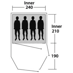 Outwell Earth 4 - Vier-Personen-Tunnel-Zelt 13 Outwell Earth 4 - Vier-Personen-Tunnel-Zelt -Deutschland Wild Schlaf Verkaufs-Shop outwell earth 4 vier personen tunnel zelt green grey rl 150172 1