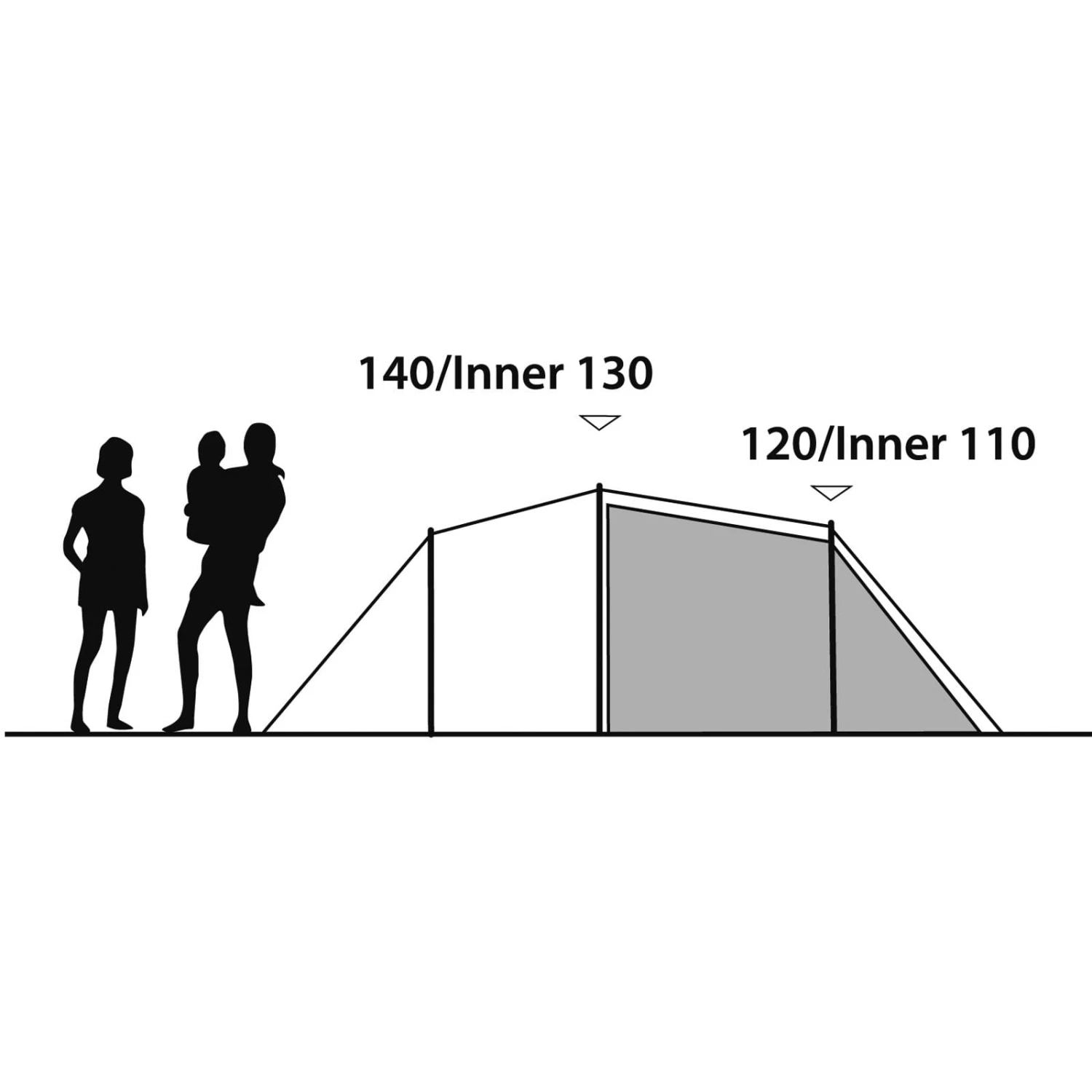 Outwell Earth 4 - Vier-Personen-Tunnel-Zelt 5 Outwell Earth 4 - Vier-Personen-Tunnel-Zelt – Bild 4