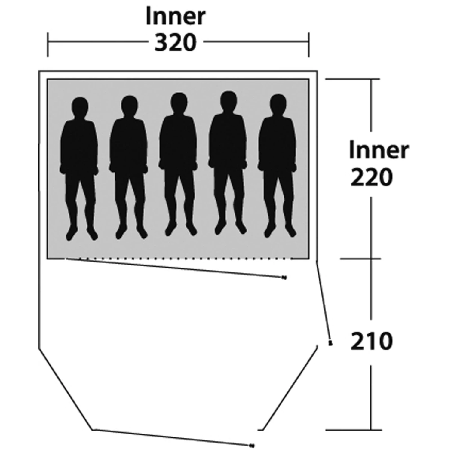 Outwell Earth 5 - Fünf-Personen-Tunnel-Zelt 5 Outwell Earth 5 - Fünf-Personen-Tunnel-Zelt – Bild 3