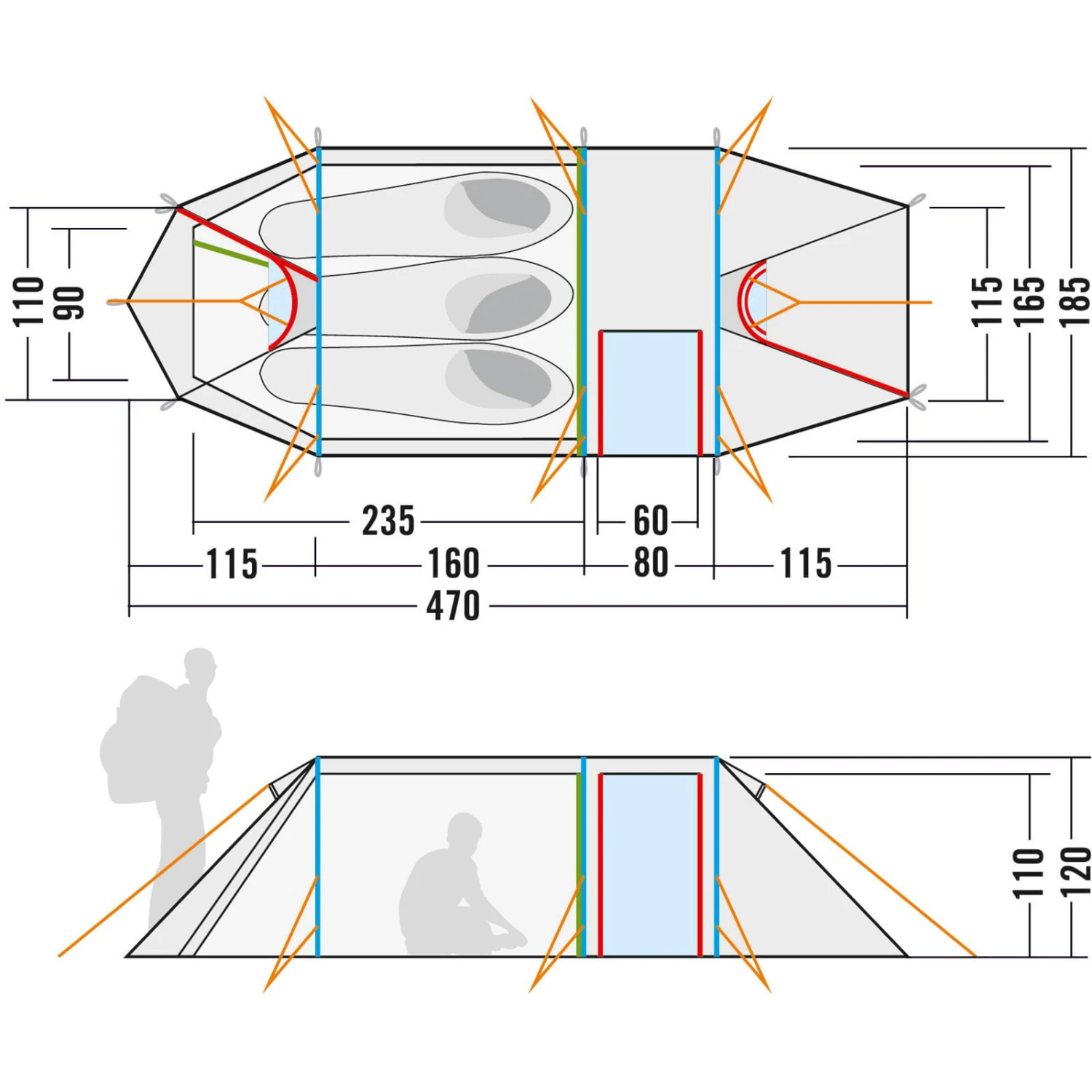 Tatonka Alaska 3.235 PU - Drei-Personen-Zelt 6 Tatonka Alaska 3.235 PU - Drei-Personen-Zelt – Bild 4