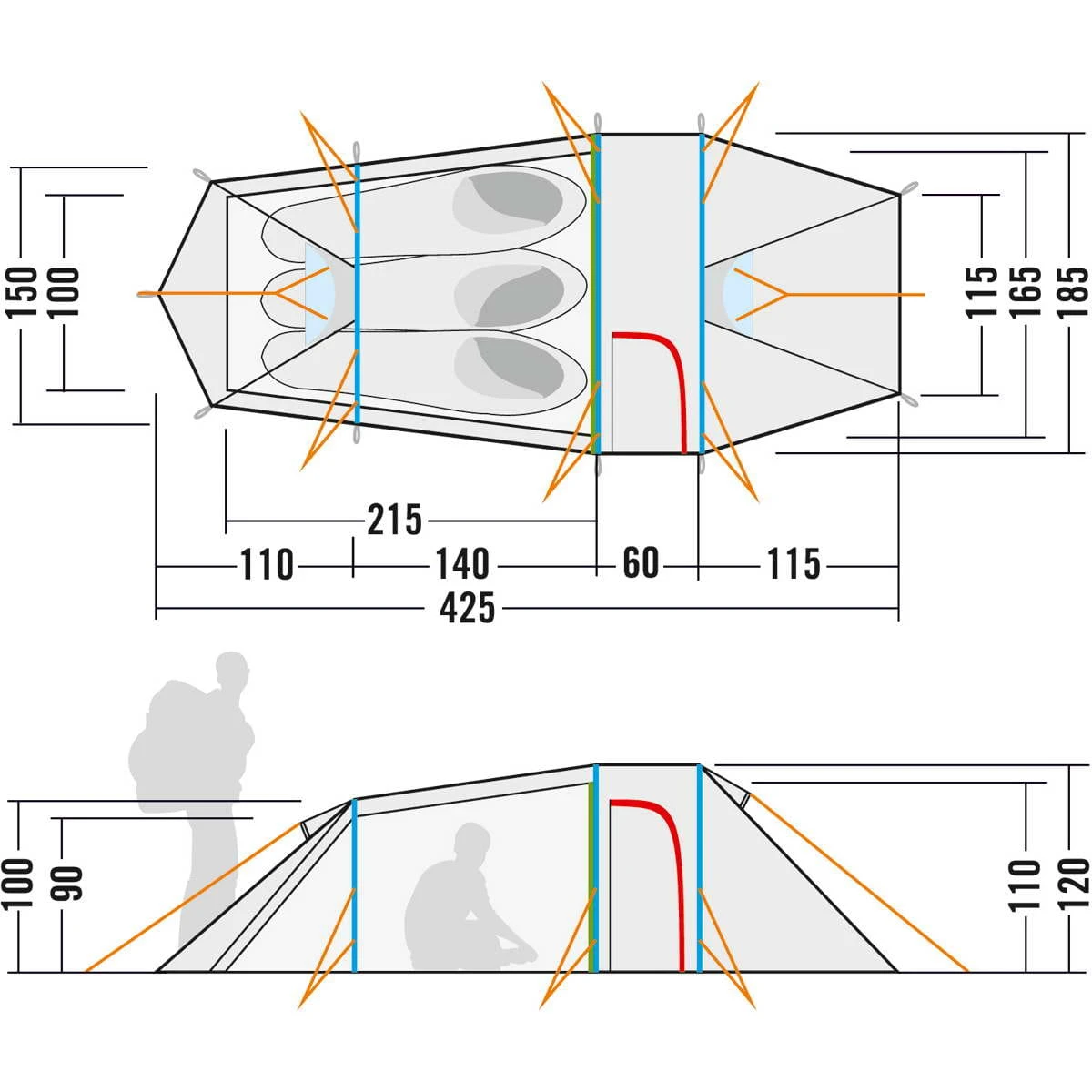 Tatonka Grönland 3 - Drei-Personen-Zelt 5 Tatonka Grönland 3 - Drei-Personen-Zelt – Bild 3