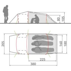 VAUDE Arco XT 3P - Drei-Personen-Tunnelzelt 9 VAUDE Arco XT 3P - Drei-Personen-Tunnelzelt -Deutschland Wild Schlaf Verkaufs-Shop vaude arco xt 3p drei personen tunnelzelt 12258 4590 5