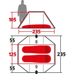 Wechsel Pioneer Zero-G - 2-Personen-Zelt -Deutschland Wild Schlaf Verkaufs-Shop wechsel pioneer zero g 2 personen zelt green wec 231054 2